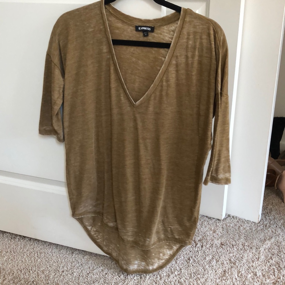Express 3/4 sleeve tunic shirt